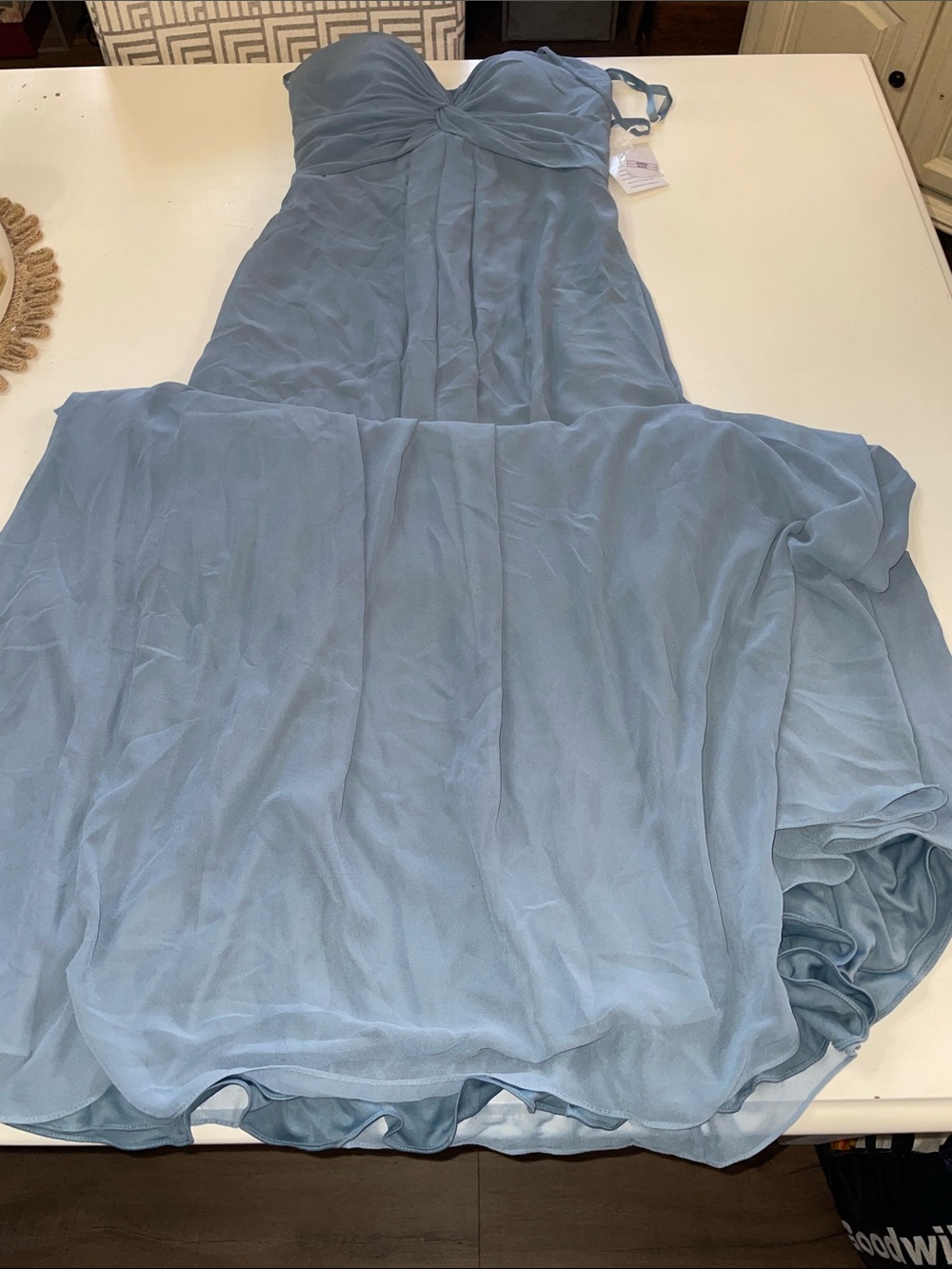 NWT Kennedy Blue Slate full length gown size 4